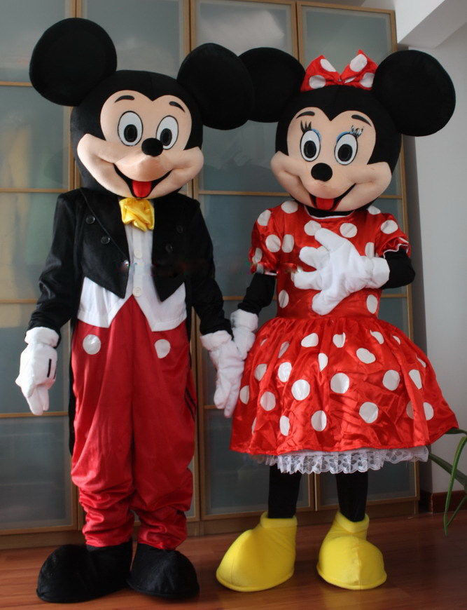 mickey and minnie mascot costume for sale